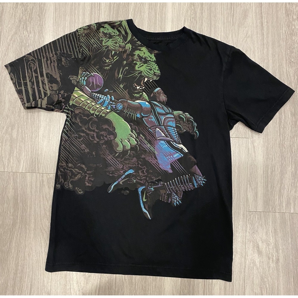 Nike Shirt Men Medium Black Lebron James Fearless Dri Fit Short Sleeve Crew Neck
